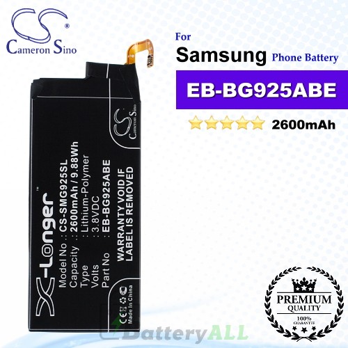 CS-SMG925SL For Samsung Phone Battery Model EB-BG925ABA / EB-BG925ABE / GH43-04420A / GH43-04420B
