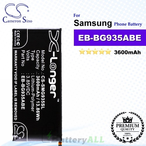 CS-SMG935SL For Samsung Phone Battery Model EB-BG935ABA / EB-BG935ABE / GH43-04575A / GH43-04575B