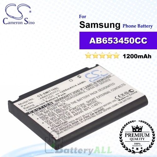 CS-SMI710SL For Samsung Phone Battery Model AB653450CC