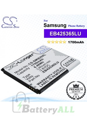 CS-SMI829XL For Samsung Phone Battery Model EB425365LU