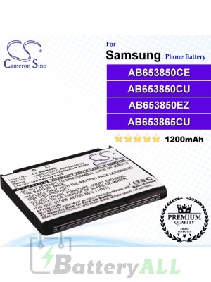 CS-SMI900SL For Samsung Phone Battery Model AB653850CE / AB653850CU / AB653850EZ / AB653865CU