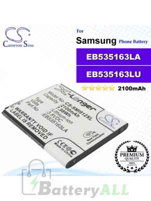 CS-SMI912XL For Samsung Phone Battery Model EB535163LU / EB535163LA