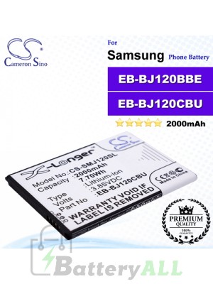 CS-SMJ120SL For Samsung Phone Battery Model EB-BJ120BBE / EB-BJ120CBEGWW / EB-BJ120CBU / GH43-04560A