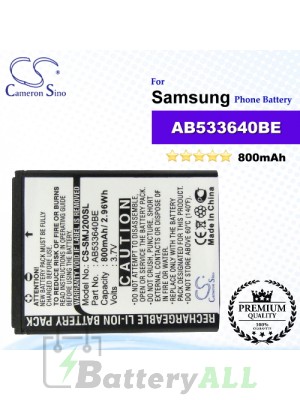 CS-SMJ200SL For Samsung Phone Battery Model AB533640BE
