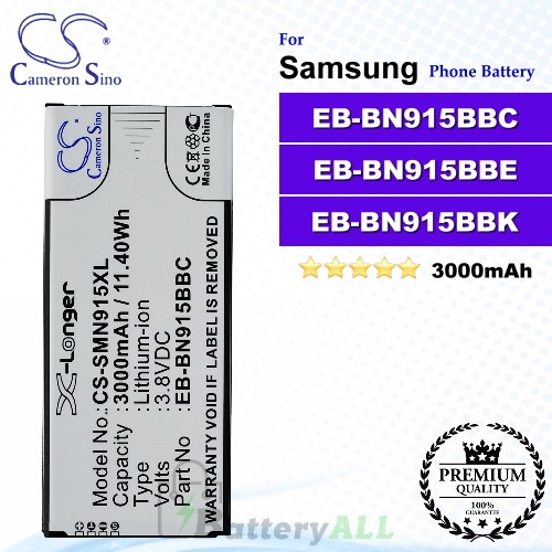 CS-SMN915XL For Samsung Phone Battery Model EB-BN915BBC / EB-BN915BBE / EB-BN915BBK
