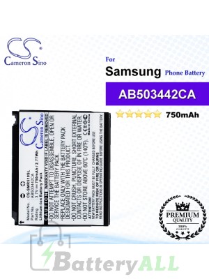 CS-SMR510SL For Samsung Phone Battery Model AB503442BABSTD / AB503442CA