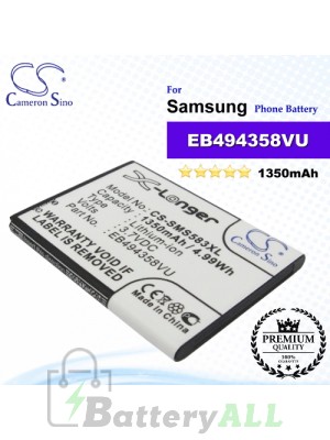 CS-SMS583XL For Samsung Phone Battery Model EB494358VU
