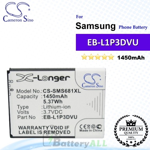CS-SMS681XL For Samsung Phone Battery Model EB-L1P3DVU / GH43-03668C