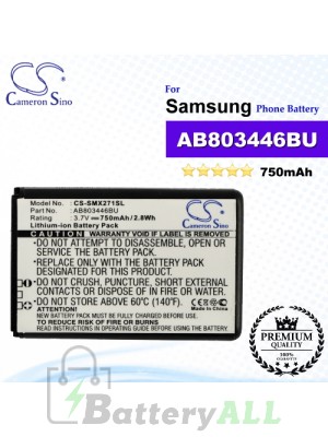 CS-SMX271SL For Samsung Phone Battery Model AB803446BA / AB803446BU