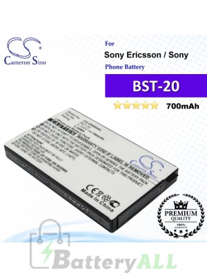 CS-ER600SL For Sony Ericsson Phone Battery Model BST-20