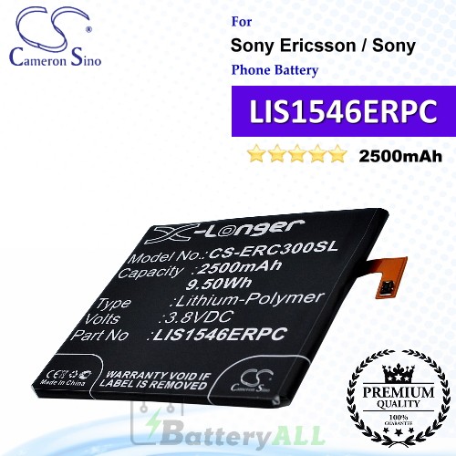 CS-ERC300SL For Sony Ericsson / Sony Phone Battery Model LIS1546ERPC