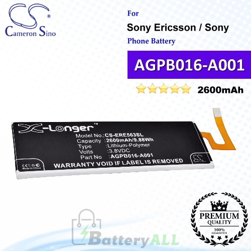 CS-ERE563SL For Sony Ericsson / Sony Phone Battery Model AGPB016-A001