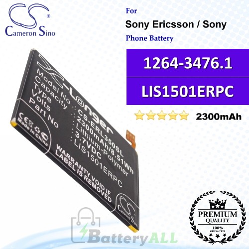 CS-ERL350SL For Sony Ericsson / Sony Phone Battery Model 1264-3476.1 / LIS1501ERPC