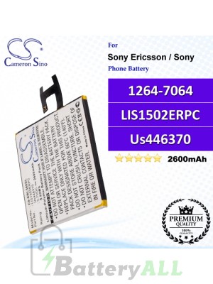 CS-ERL360SL For Sony Ericsson / Sony Phone Battery Model 1264-7064 / LIS1502ERPC / Us446370