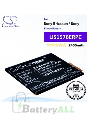 CS-ERM400SL For Sony Ericsson / Sony Phone Battery Model LIS1576ERPC