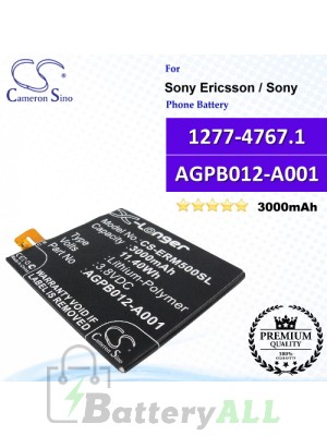 CS-ERM500SL For Sony Ericsson / Sony Phone Battery Model 1277-4767.1 / AGPB012-A001