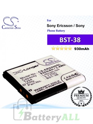 CS-ERS500SL For Sony Ericsson Phone Battery Model BST-38