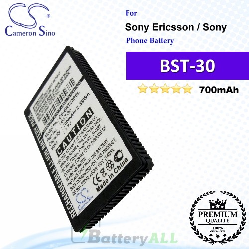 CS-ERT230SL For Sony Ericsson Phone Battery Model BST-30