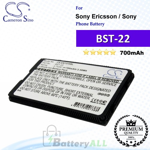 CS-ERT310SL For Sony Ericsson Phone Battery Model BST-22
