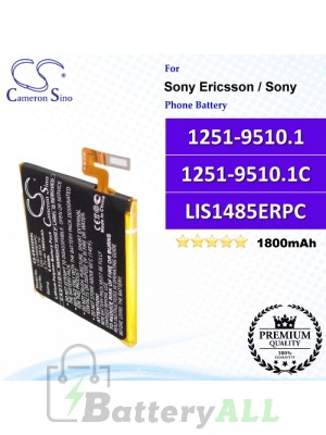 CS-ERX280SL For Sony Ericsson / Sony Phone Battery Model 1251-9510.1 / 1251-9510.1C / LIS1485ERPC / LIS1489ERPC