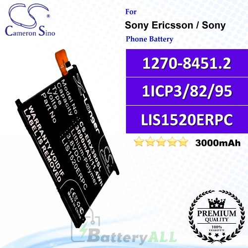 CS-ERX390SL For Sony Ericsson / Sony Phone Battery Model 1270-8451.2 / 1ICP3/82/95 / LIS1520ERPC