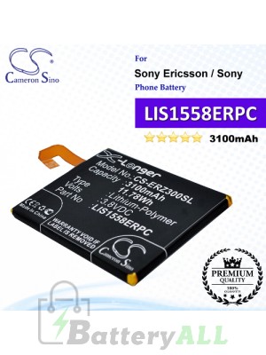 CS-ERZ300SL For Sony Ericsson / Sony Phone Battery Model LIS1558ERPC