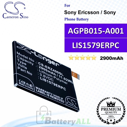 CS-ERZ400SL For Sony Ericsson / Sony Phone Battery Model AGPB015-A001 / LIS1579ERPC