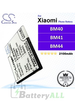 CS-MUB400SL For Xiaomi Phone Battery Model BM40 / BM41 / BM44