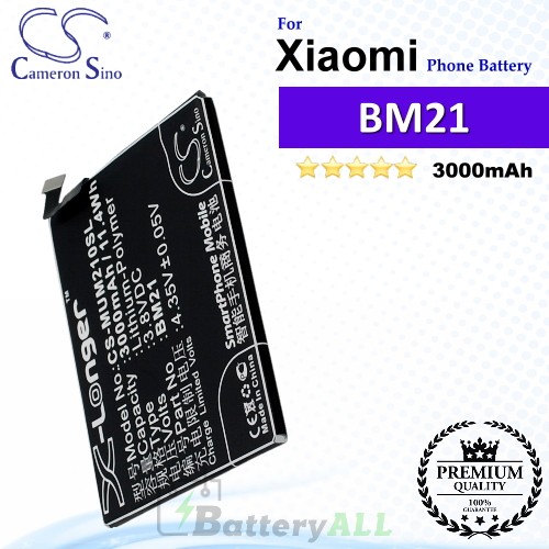CS-MUM210SL For Xiaomi Phone Battery Model BM21
