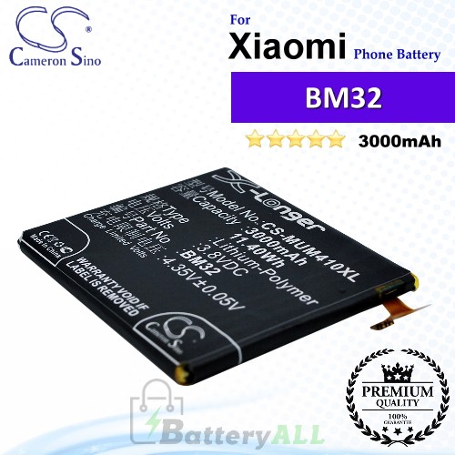CS-MUM410XL For Xiaomi Phone Battery Model BM32