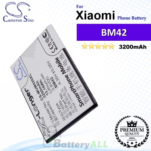 CS-MUM420XL For Xiaomi Phone Battery Model BM42