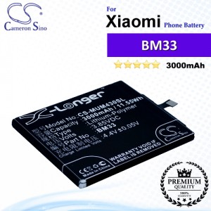 CS-MUM430SL For Xiaomi Phone Battery Model BM33