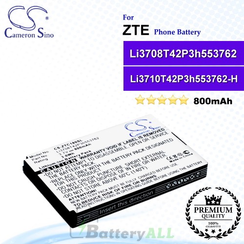 CS-ZTC180SL For ZTE Phone Battery Model Li3708T42P3h553762 / Li3708T42P3h553762-H