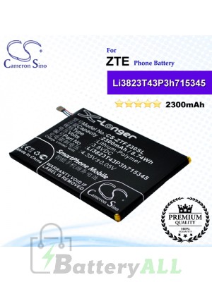 CS-ZTF230SL For ZTE Phone Battery Model Li3823T43P3h715345