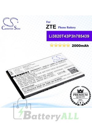 CS-ZTL300SL For ZTE Phone Battery Model Li3820T43P3h785439