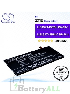 CS-ZTM901SL For ZTE Phone Battery Model Li3832T43P6h15435-1 / Li3832T43P6HC15435-1 / Li3832T43P6hC15435-I