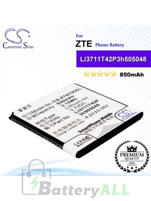CS-ZTN795SL For ZTE Phone Battery Model Li3711T42P3h505048