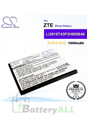 CS-ZTN909SL For ZTE Phone Battery Model Li3818T43P3H605646