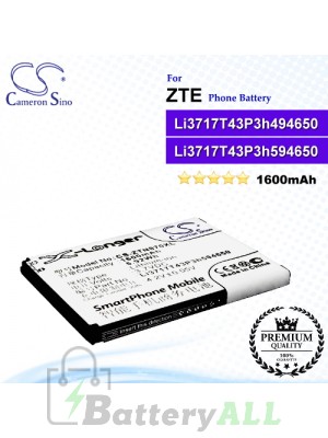 CS-ZTN970XL For ZTE Phone Battery Model Li3716T42P3h594650 / Li3717T43P3h494650 / Li3717T43P3h594650