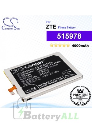 CS-ZTQ519SL For ZTE Phone Battery Model 515978 / E169-515978