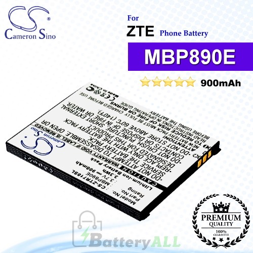 CS-ZTR710SL For ZTE Phone Battery Model MBP890E