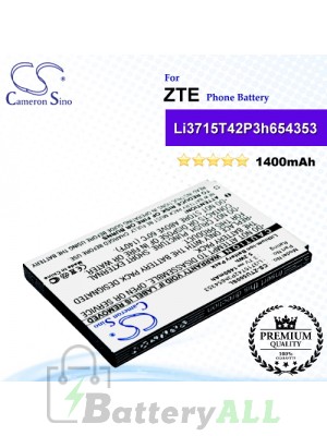 CS-ZTU500SL For ZTE Phone Battery Model Li3715T42P3h654353