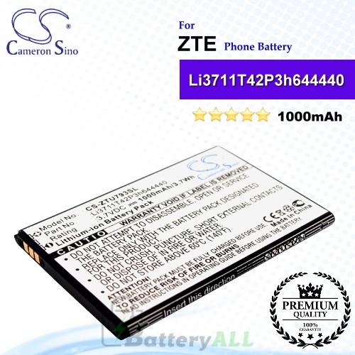 CS-ZTU793SL For ZTE Phone Battery Model Li3711T42P3h644440