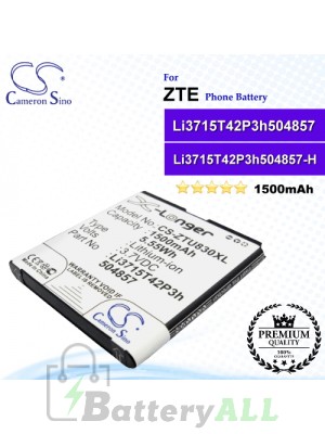 CS-ZTU830XL For ZTE Phone Battery Model Li3715T42P3h504857 / Li3715T42P3h504857-H