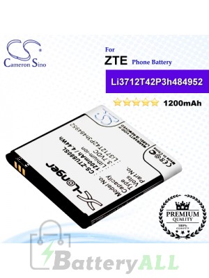 CS-ZTU880SL For ZTE Phone Battery Model Li3712T42P3h484952