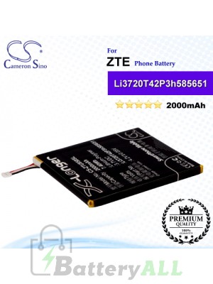 CS-ZTU950SL For ZTE Phone Battery Model Li3720T42P3h585651
