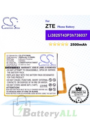 CS-ZTV700SL For ZTE Phone Battery Model Li3825T43P3h736037