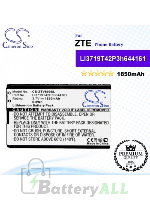 CS-ZTV800SL For ZTE Phone Battery Model LI3719T42P3h644161