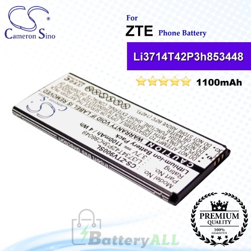 CS-ZTV900SL For ZTE Phone Battery Model Li3714T42P3h853448
