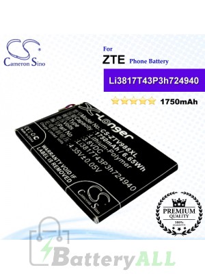 CS-ZTV988XL For ZTE Phone Battery Model Li3817T43P3h724940